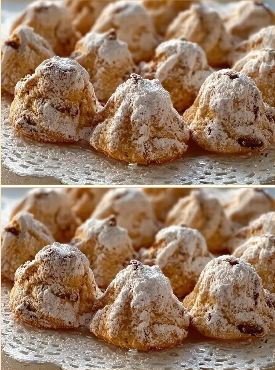 Kichererbsenkekse mit Nüssen und Schokolade auf einem Teller