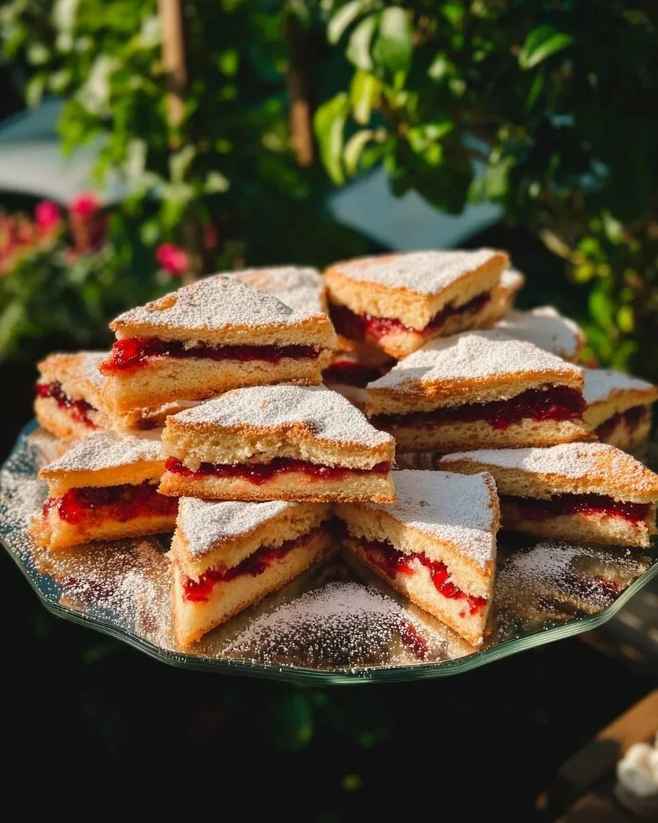 Saftiger Pflaumen-Joghurtkuchen auf einem Tisch serviert