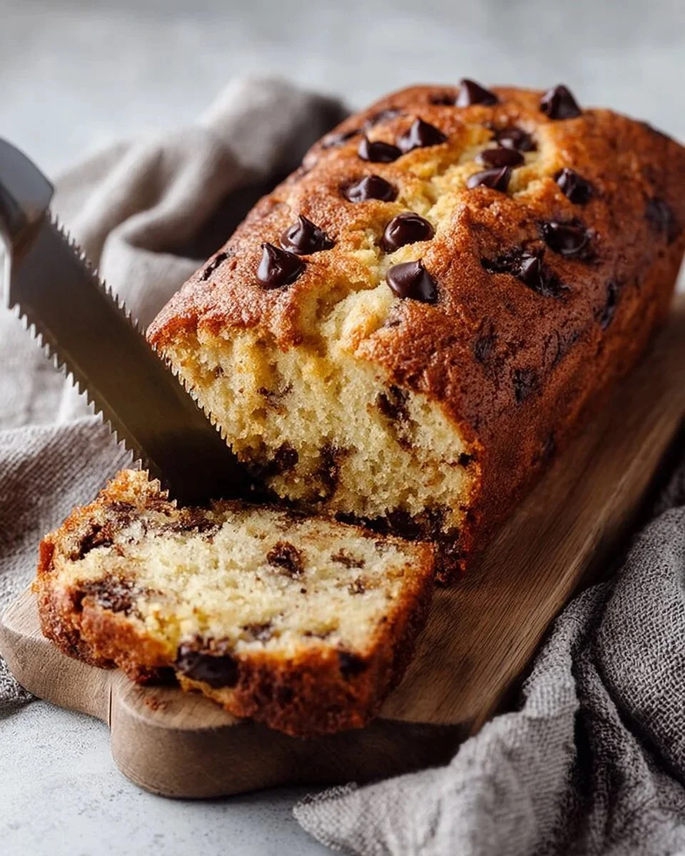 Reiches Schokoladen-Bananenbrot mit schokoladiger Glasur und reifen Bananen