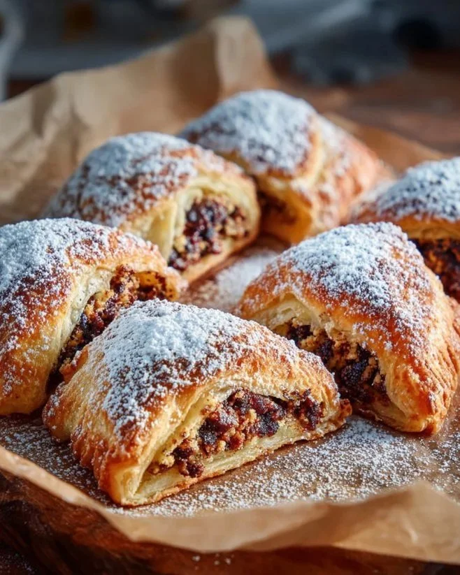 Sizilianische Weihnachtsplätzchen auf einem festlichen Teller