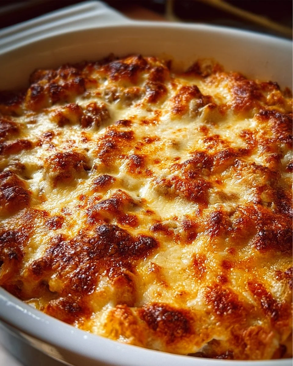 Spätzle Auflauf mit Hackfleisch und Käse aus dem Ofen