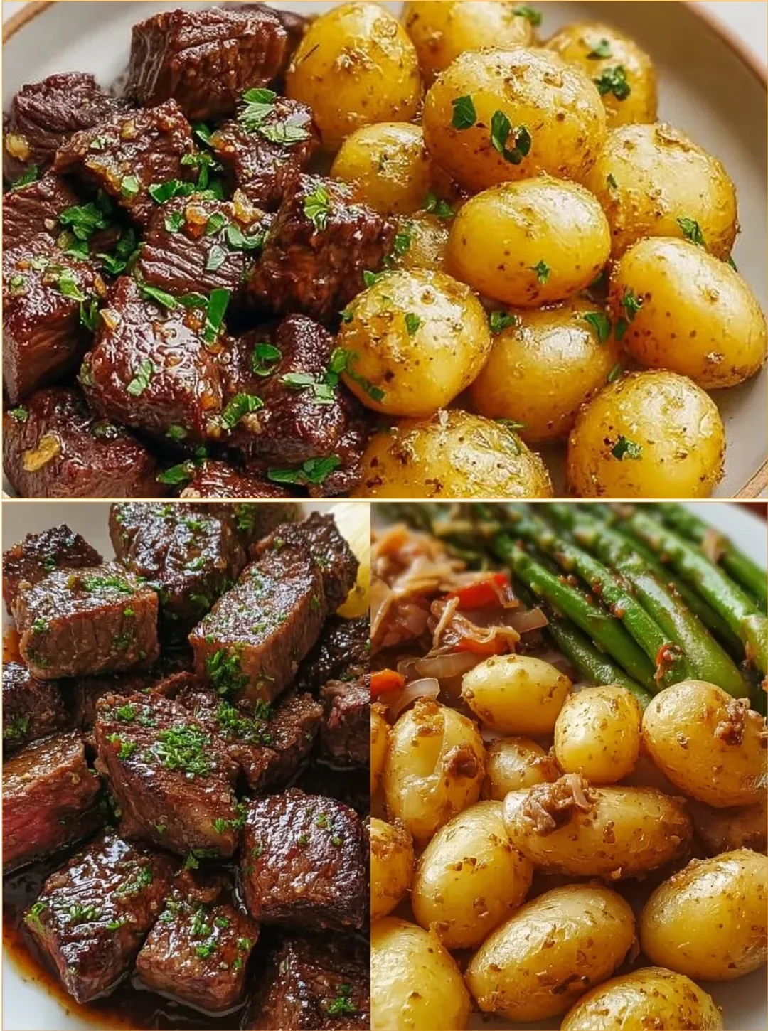 Leckeres Steak-Dinner auf dem Tisch, das eine Jubiläumsreservierung übertrifft.