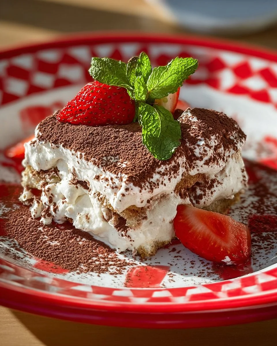 Einfaches Tiramisu-Rezept mit cremiger Schicht und Kaffeegeschmack.