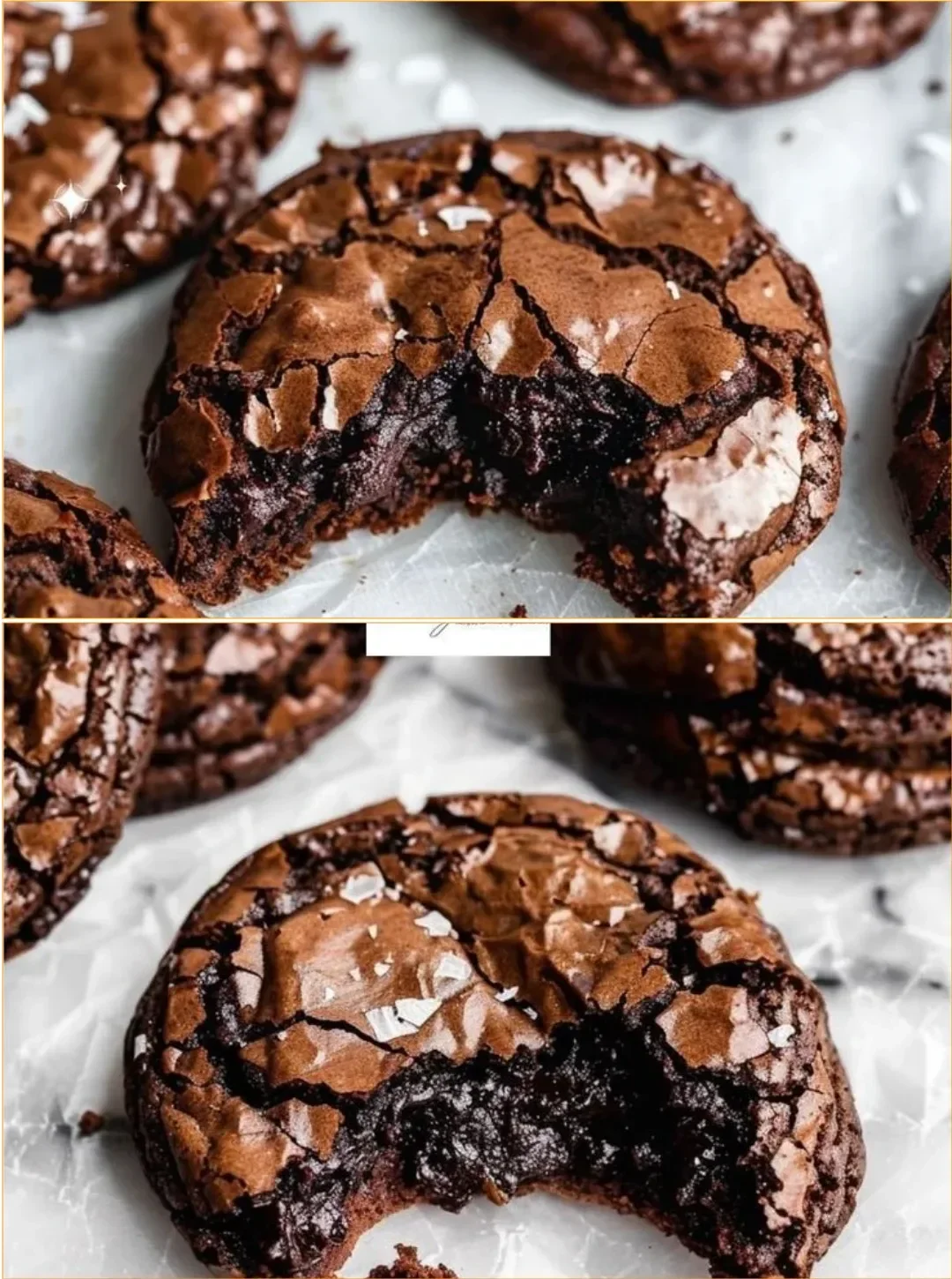 Fudgy chewy Browkies Rezept mit Brownie und Keks Geschmack
