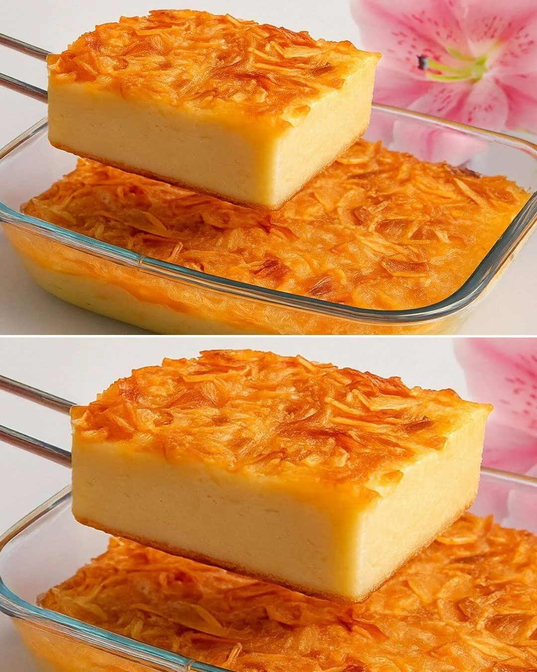 Gesunder Hafer-Bananen-Apfel-Kuchen mit frischen Zutaten