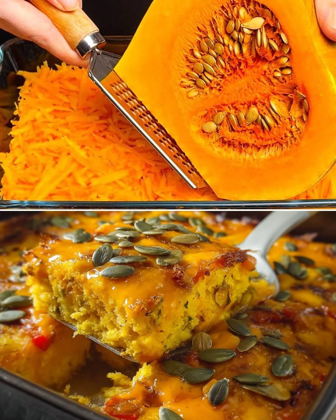 Herzhafte Kürbiskasserole mit Kürbis und Gewürzen