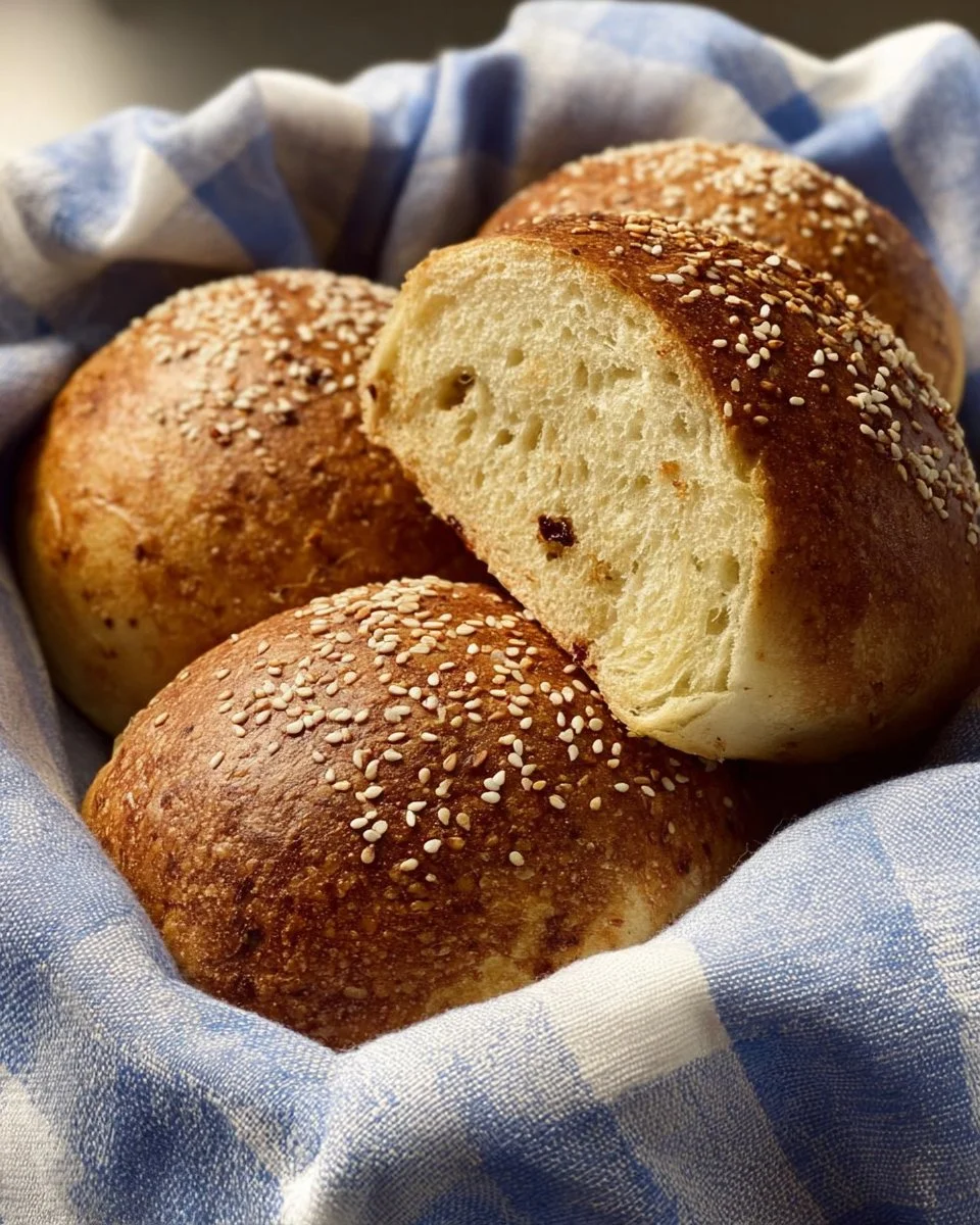 Parmesanbrötchen mit Oliven und frischem Rosmarin auf einem rustikalen Holzbrett