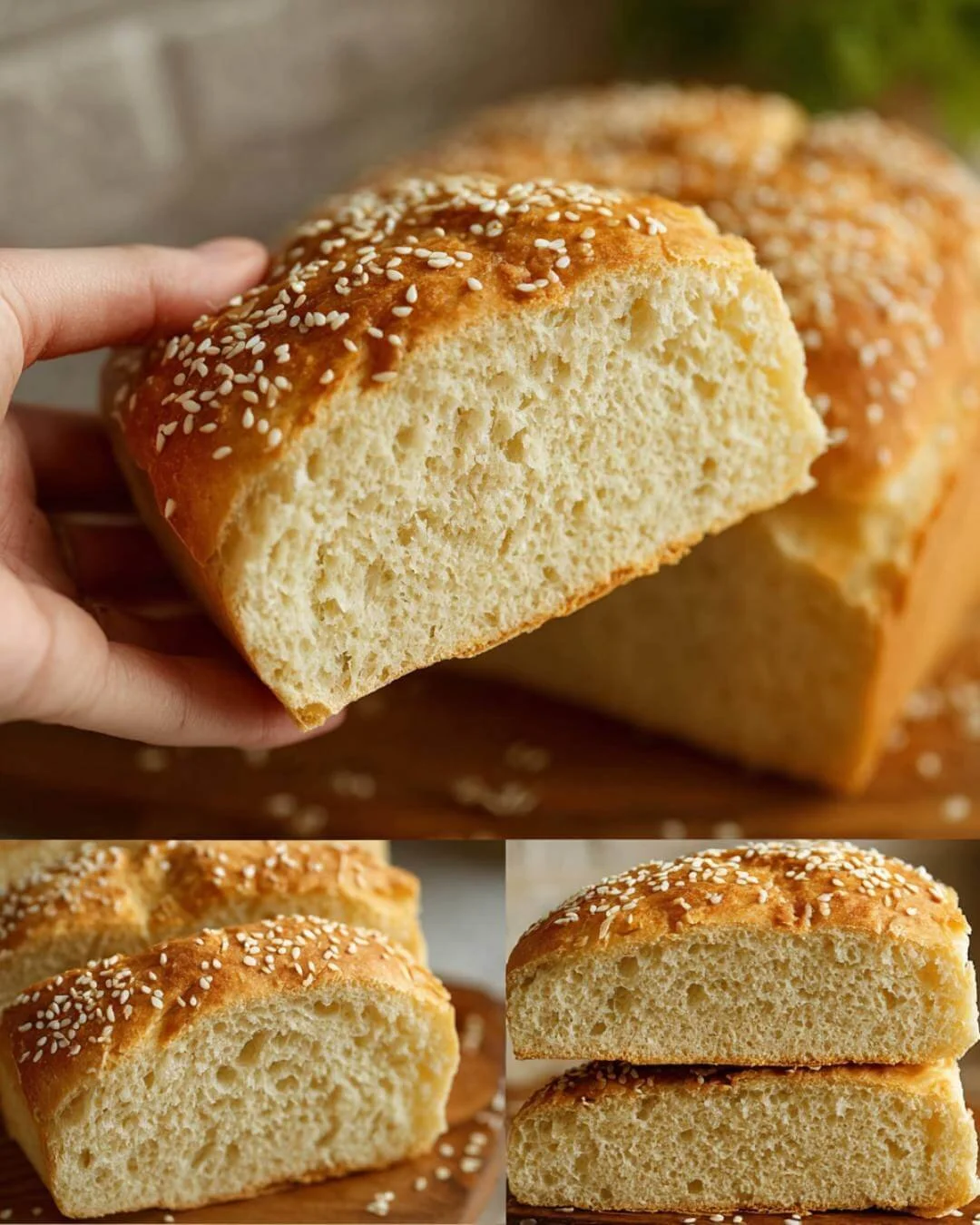 Das leckere und gesunde Tahini-Brot auf einem Tisch, ideal für jede Mahlzeit.