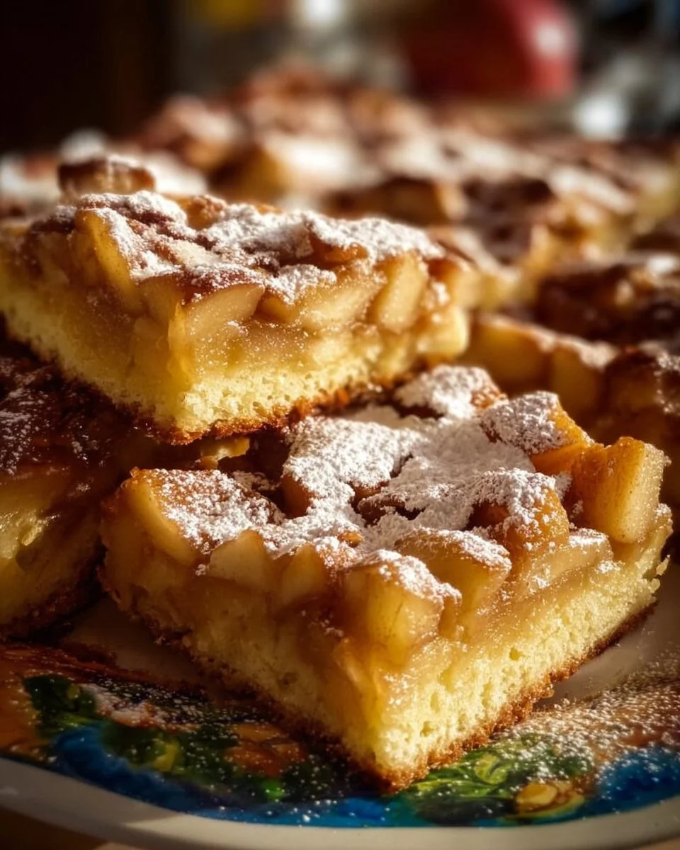 Schneller und köstlicher Apfelkuchen frisch aus dem Ofen
