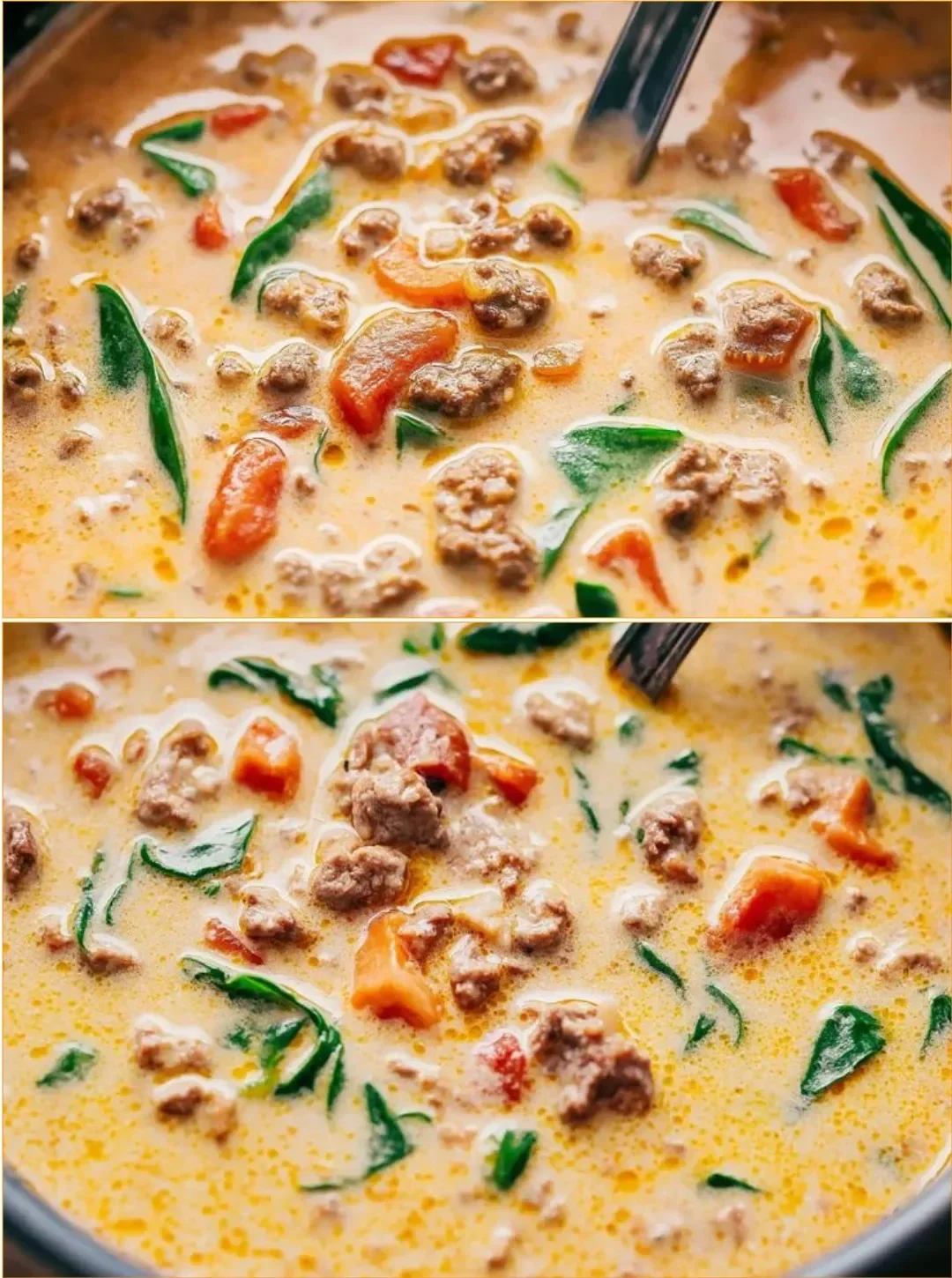 Toskanische Suppe mit frischem Gemüse und Gewürzen