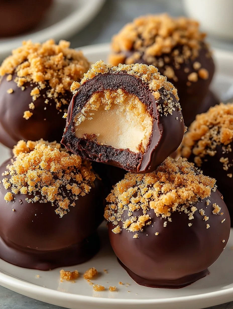 Delicious Butterfinger Kugeln: Peanut butter chocolate treats