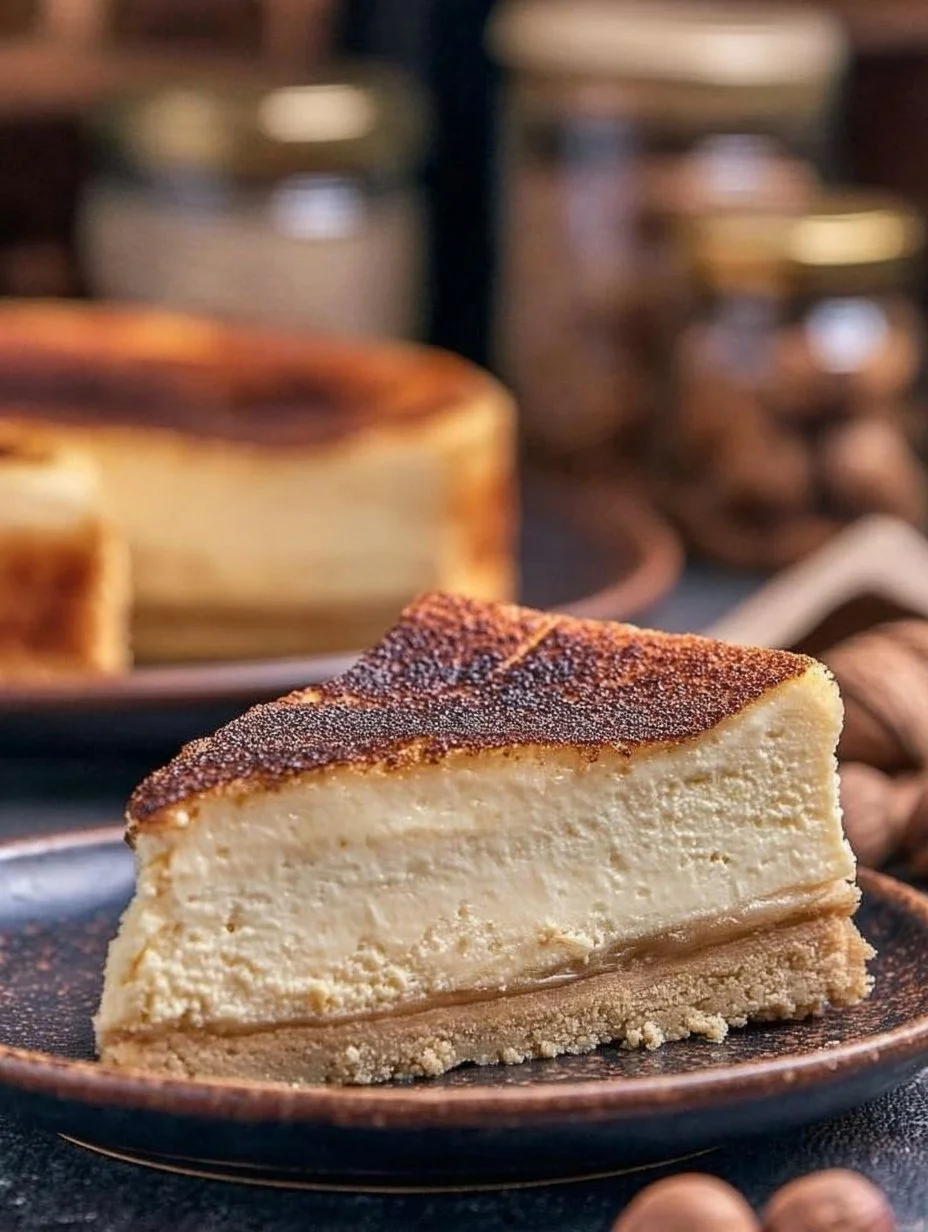 Crème brûlée Rahmkuchen, eine köstliche Kombination aus Sahne und karamellisiertem Zucker.