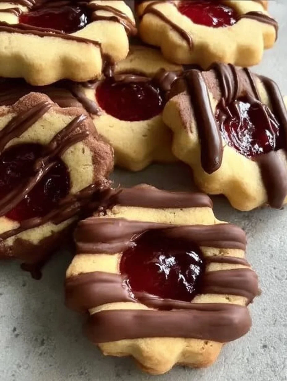 Leckere Donauwellen-Plätzchen auf einem weißen Teller