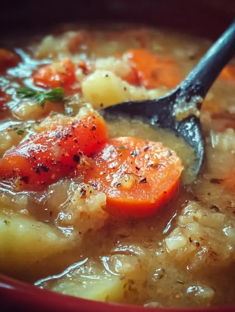 Einfache deutsche Kohlsuppe nach Mutti's Rezept mit frischem Gemüse