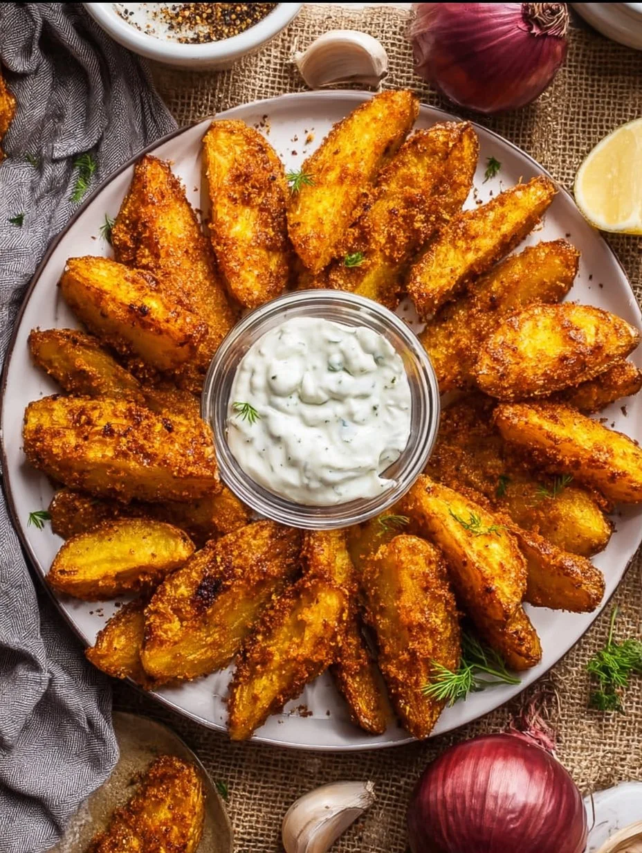 EXTRA knusprige Kartoffelspalten frisch aus dem Ofen