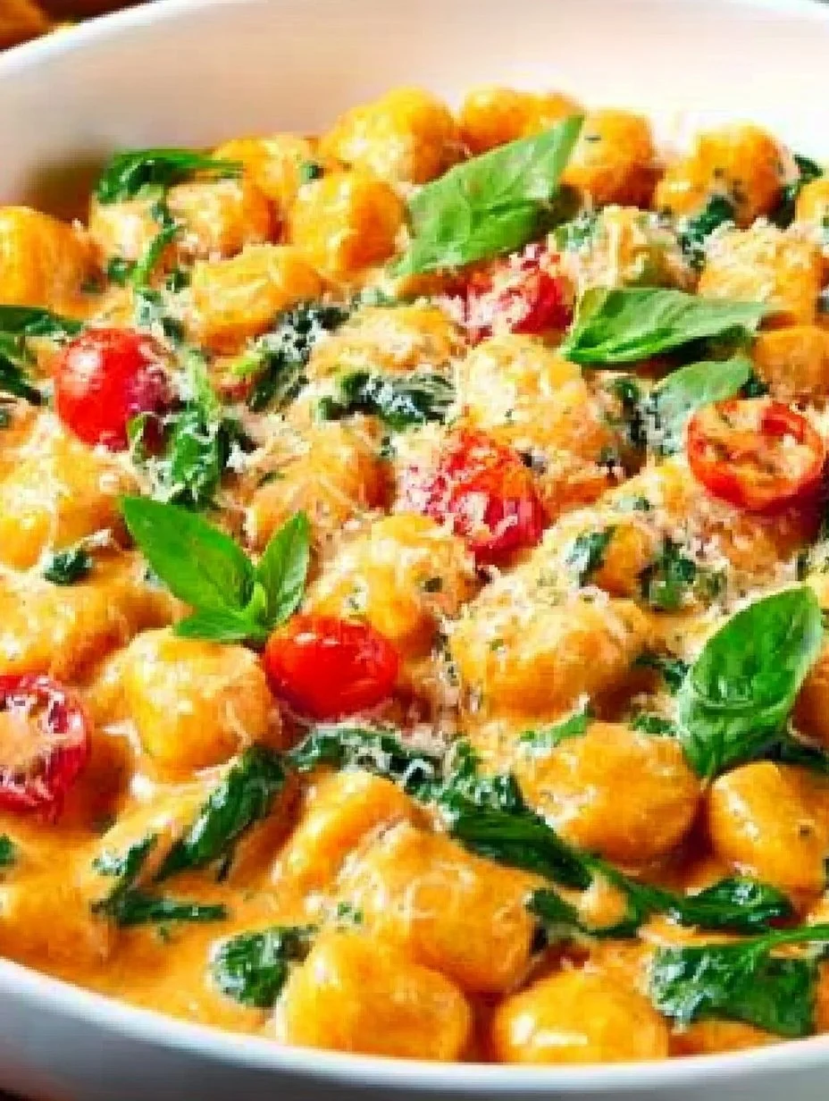 Gnocchi-Pfanne mit frischem Gemüse und Gewürzen