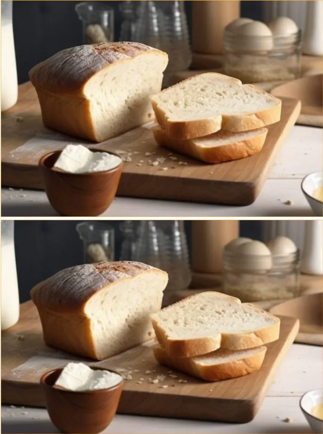 Goldener Toast auf einem Teller, knusprig und goldbraun gebacken.
