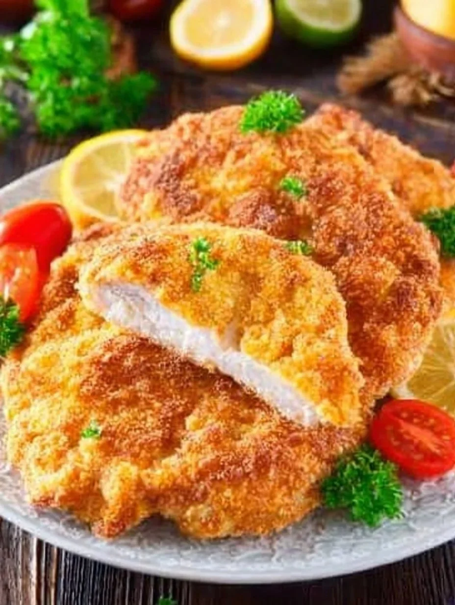 Hähnchenchnitzel im Air Fryer zubereitet, knusprig und saftig serviert