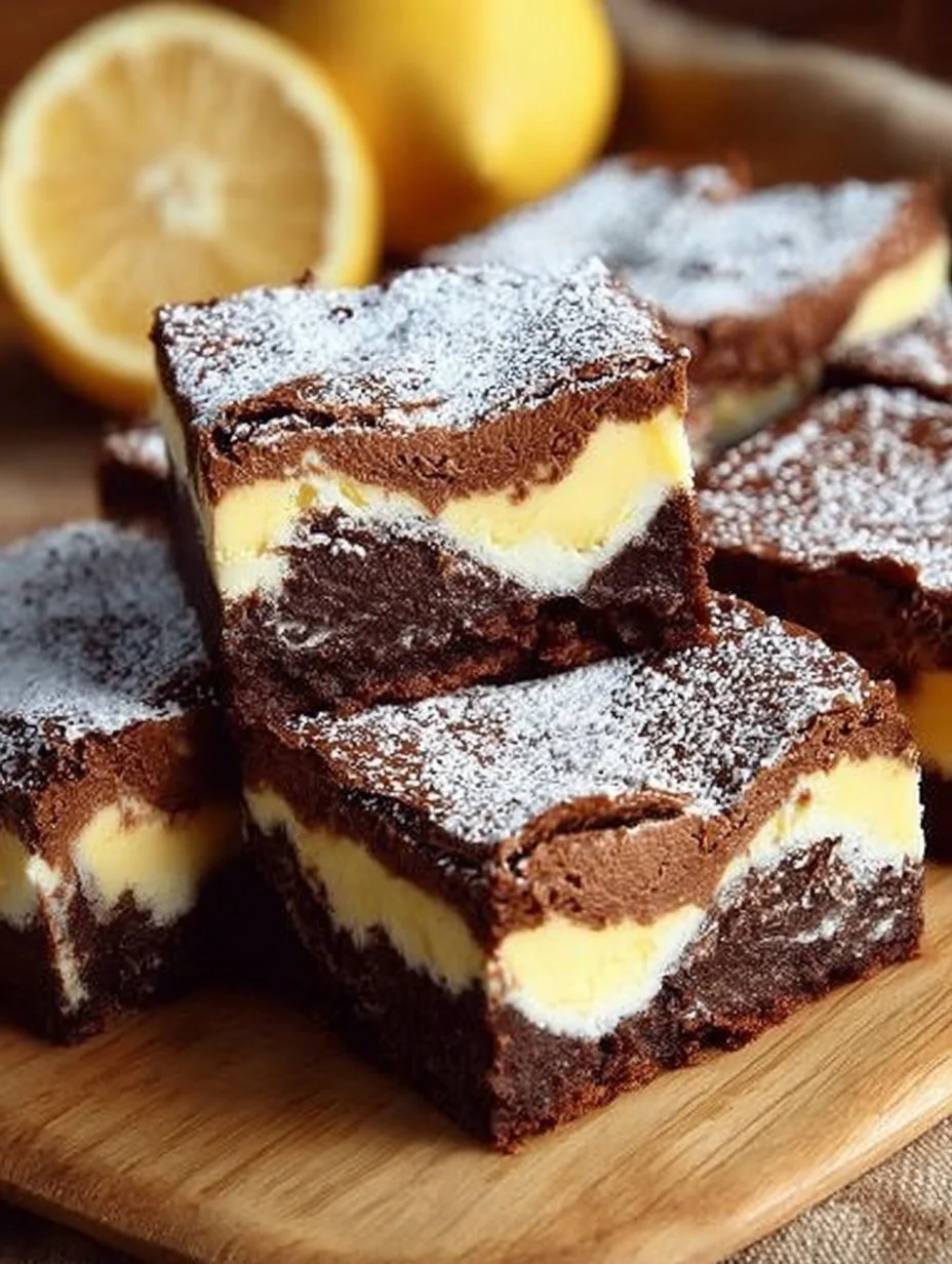Leckere Käsekuchen-Brownies auf einem Teller