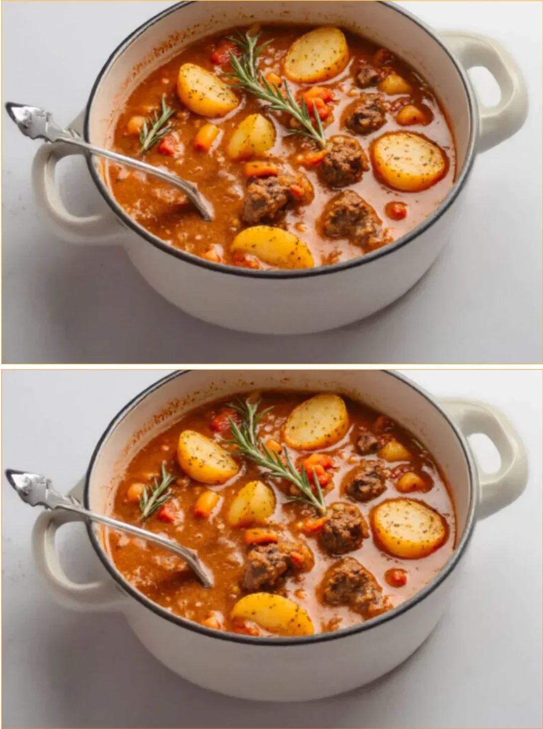Lamm-Schulter-Eintopf mit frischem Gemüse und aromatischen Kräutern