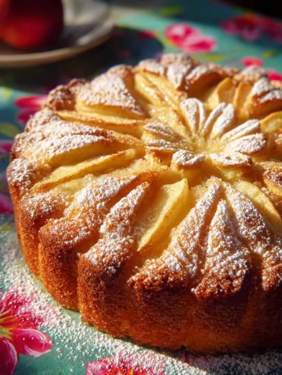 Omas versunkener Apfelkuchen, ein traditionelles deutsches Rezept