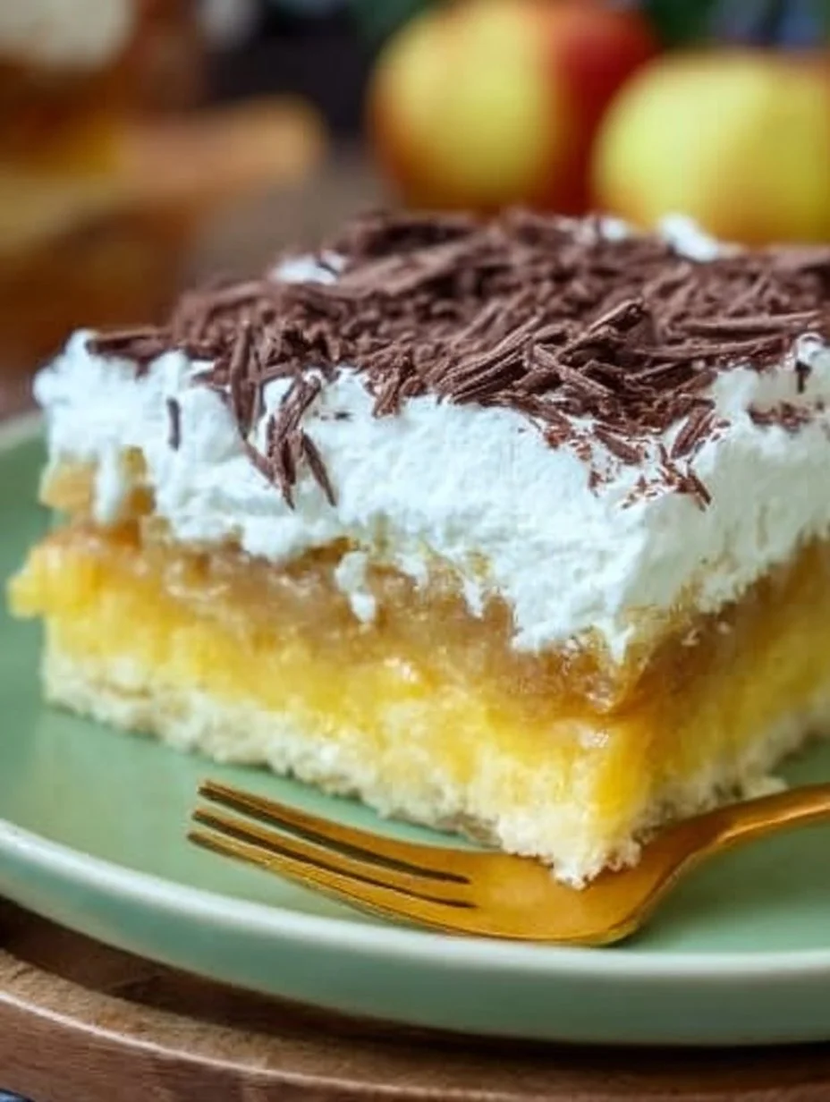 Schwedische Apfeltorte mit frischen Äpfeln und einer goldbraunen Kruste