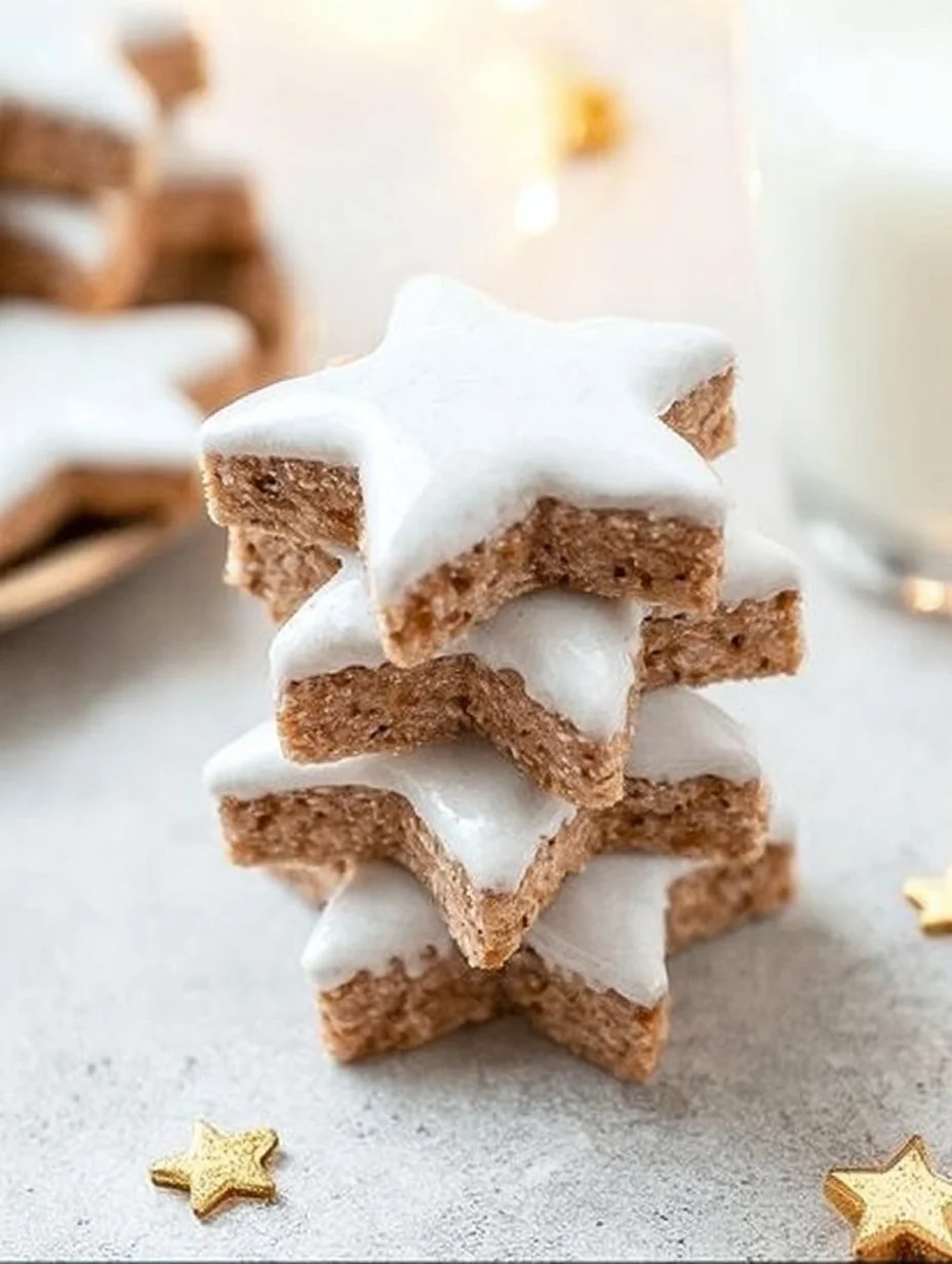 Zimtsterne: Traditionelle Weihnachtsplätzchen mit Zimt und Mandeln.