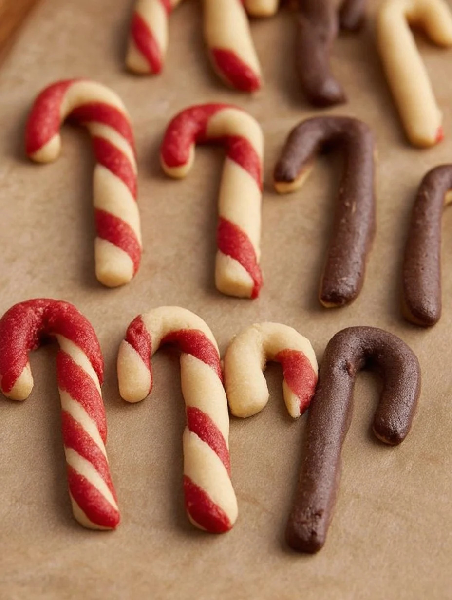 Bunte Zuckerstangen in einem dekorativen Arrangement für festliche Anlässe