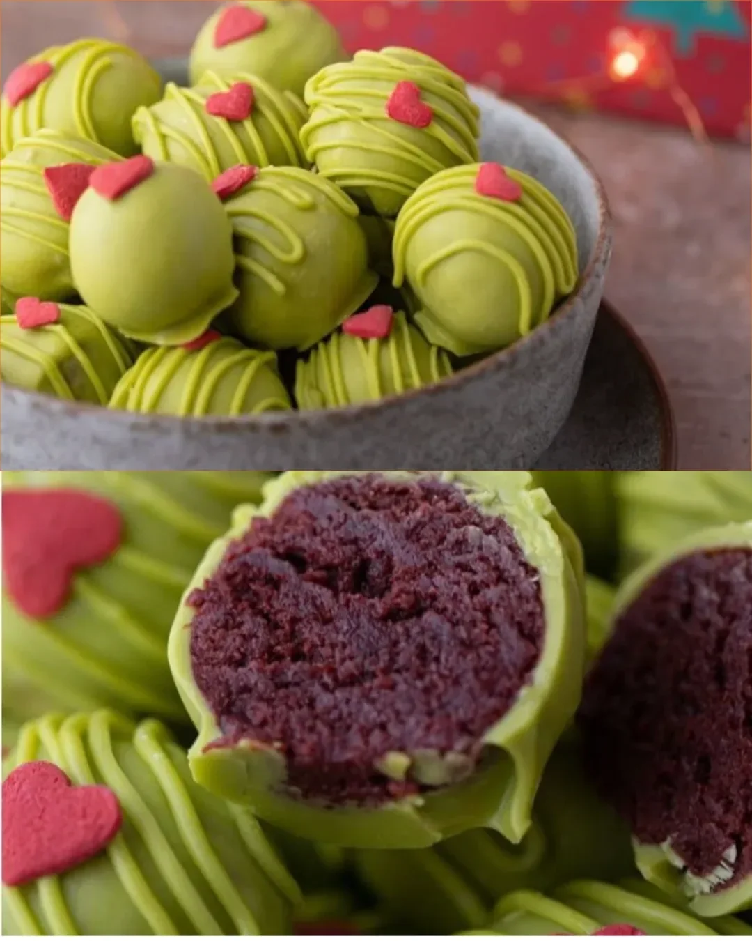 Leckere Grinch Oreo-Trüffel in festlichem Design für Weihnachten