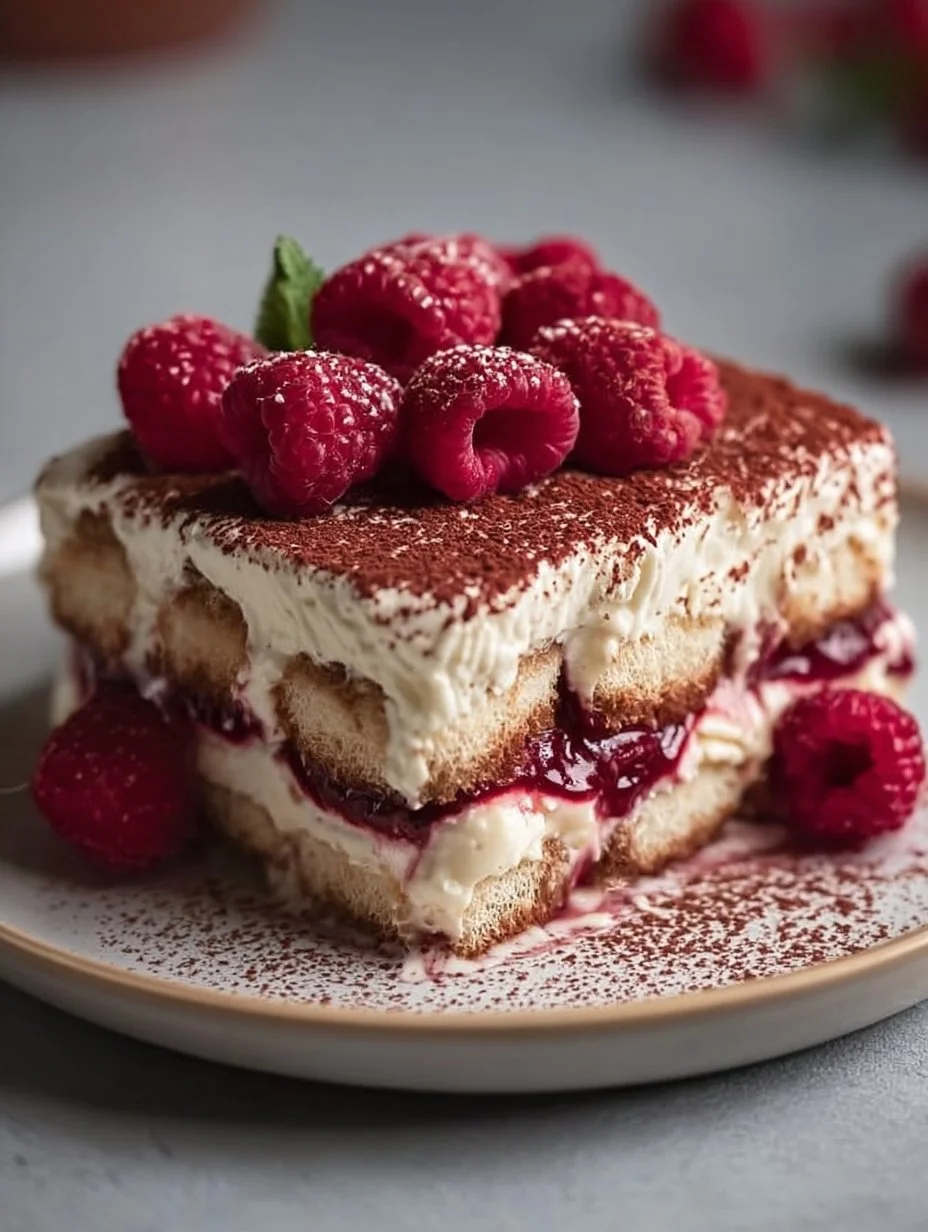 Himbeer-Spekulatius-Tiramisu in einer eleganten Dessert-Schale