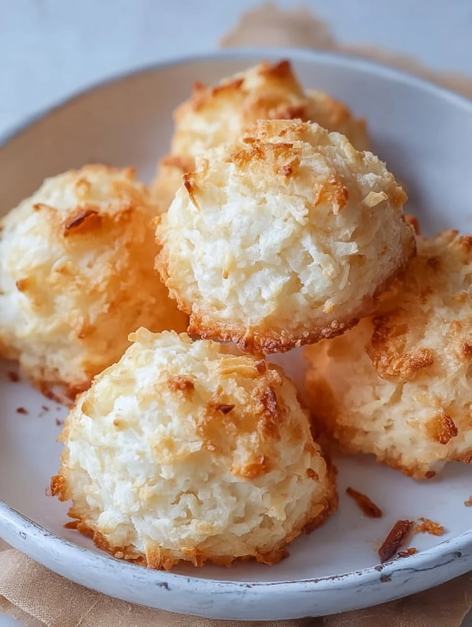 Kokosmakronen nach Omas Rezept, frisch gebacken und lecker