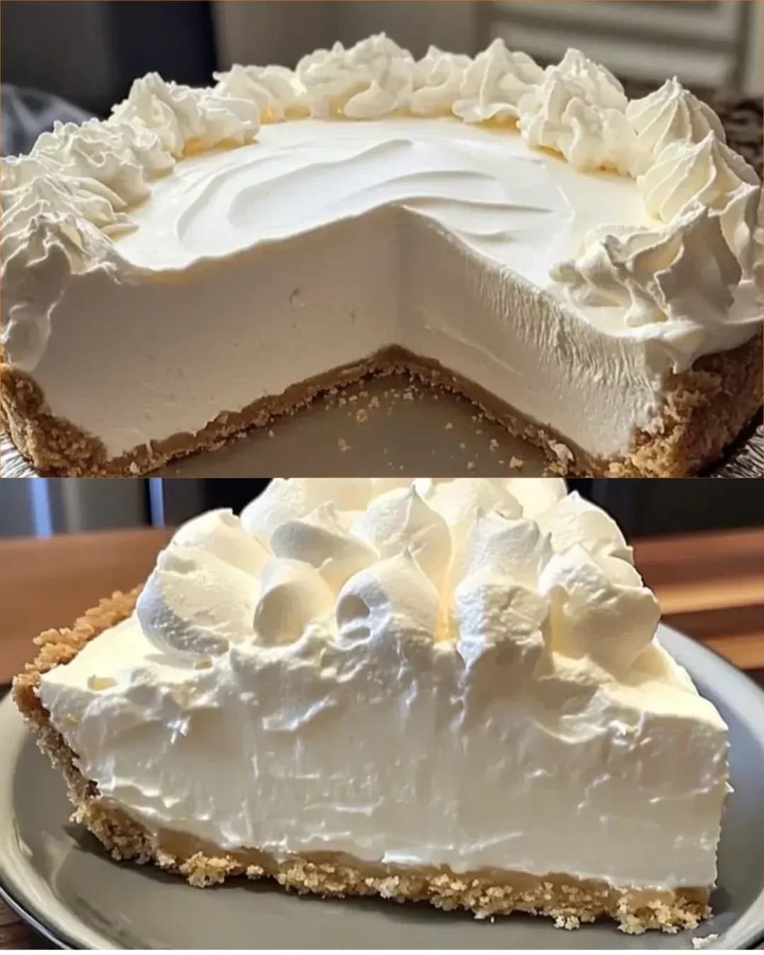 Leckerer Marshmallow-Schlagsahne-Käsekuchen mit frischen Zutaten