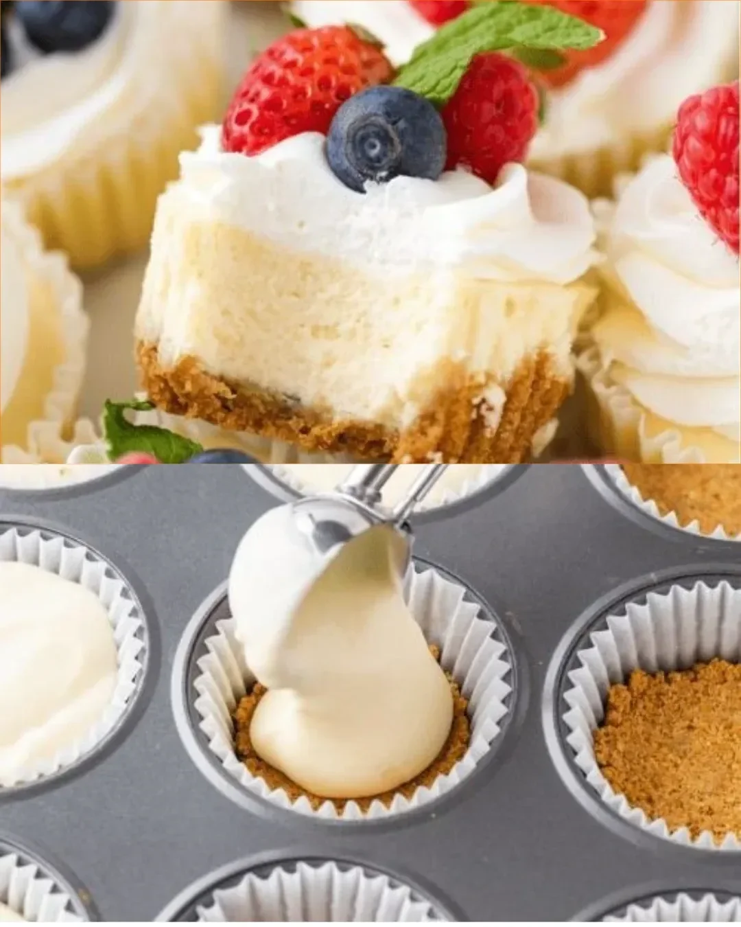 Verführerische Mini Käsekuchen auf einem Teller, ideal für Feiern und Desserts.