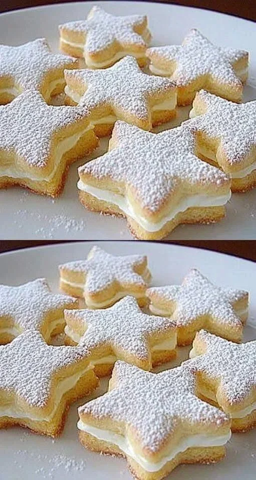 Orangensterne mit Vanille - Weihnachtsplätzchen aus Orangen und Vanille