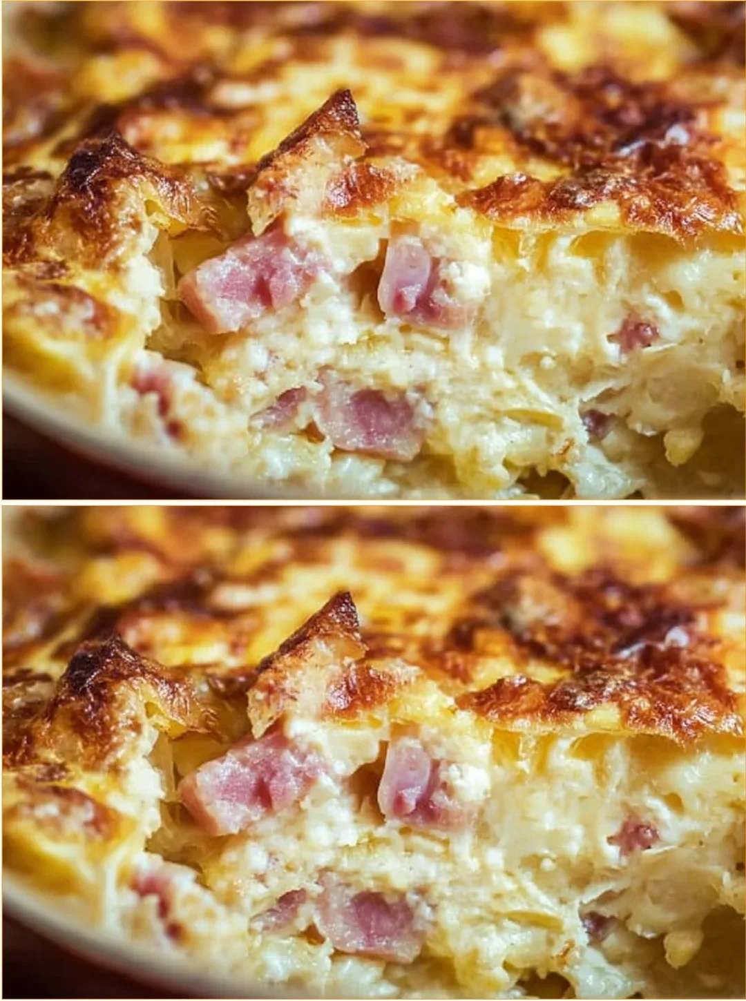Schinkenfleckerl - traditionelle österreichische Pasta mit Schinken und Käse