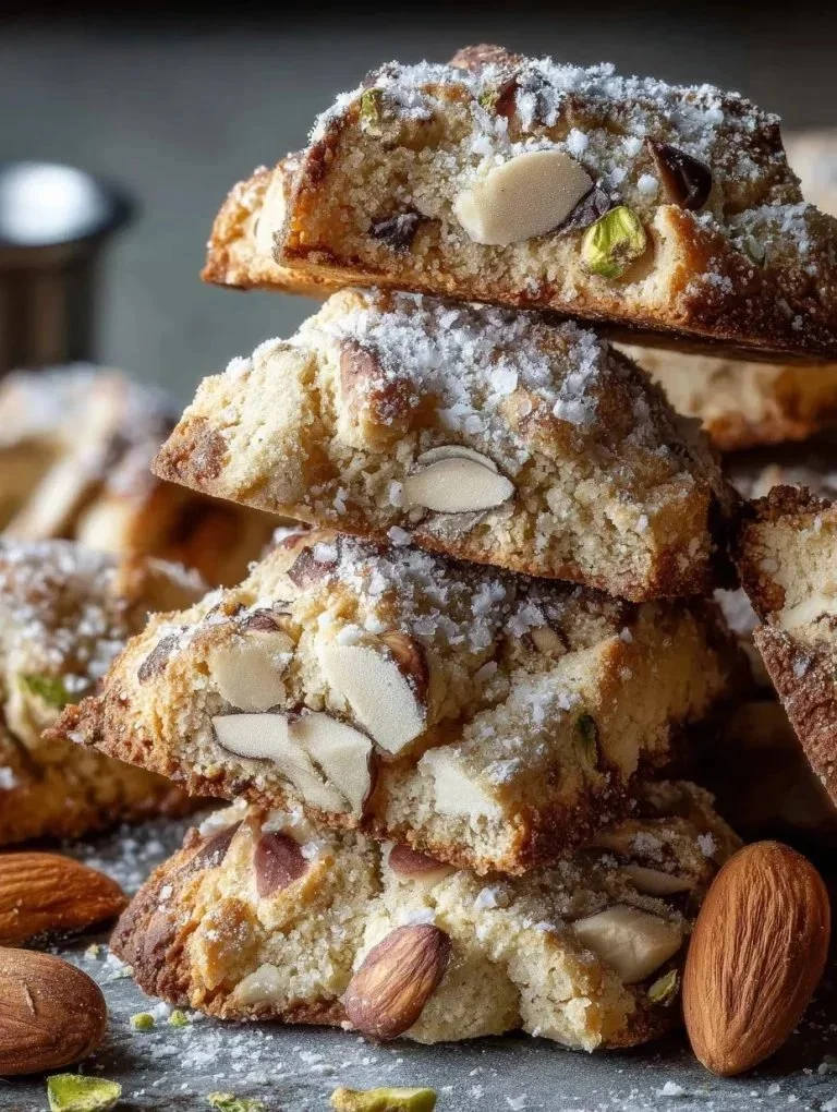 Sizilianische Cuccidati-Kekse auf einem Holzbrett mit frischen Zutaten