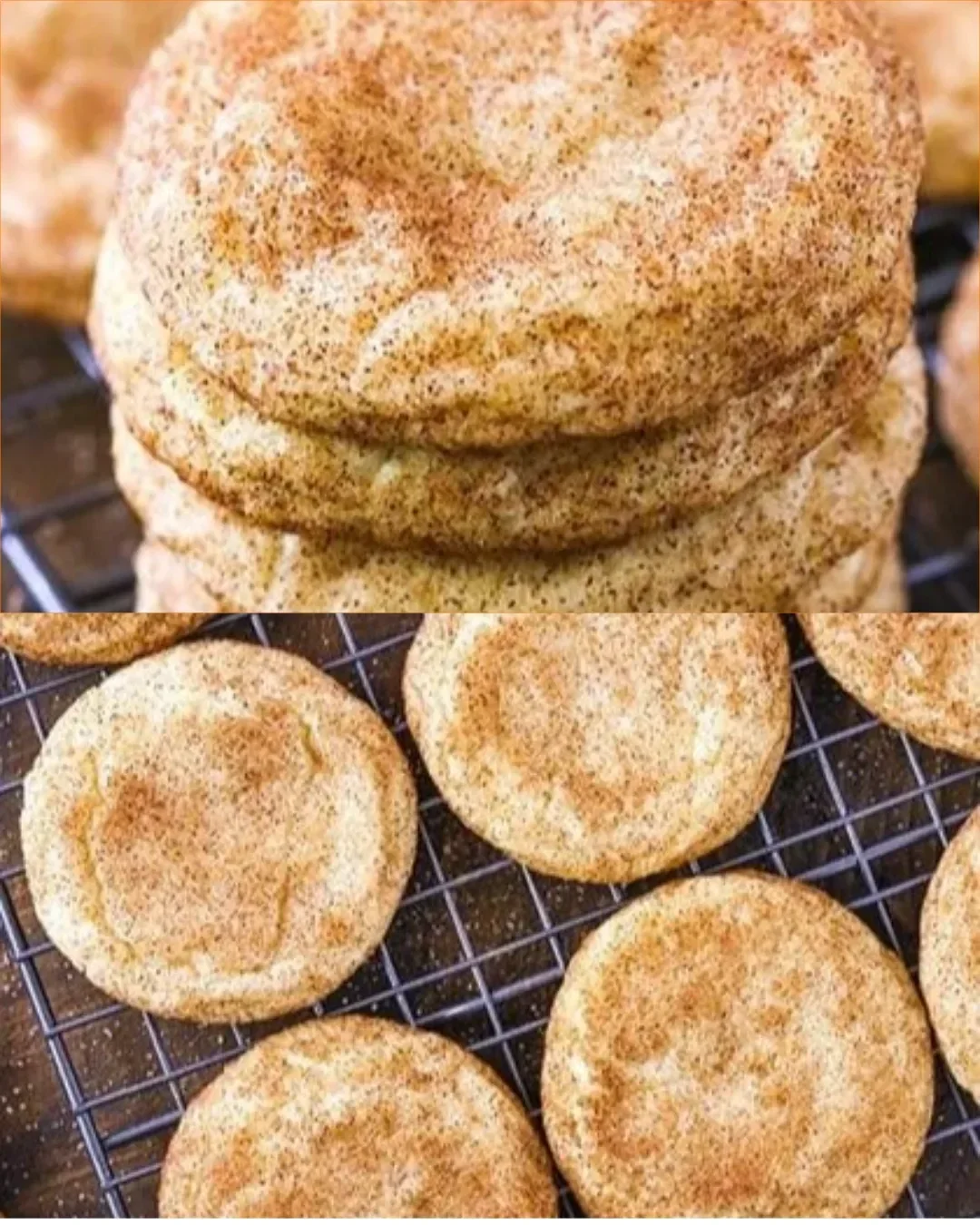 Frisch gebackene Snickerdoodle-Kekse auf einem Teller