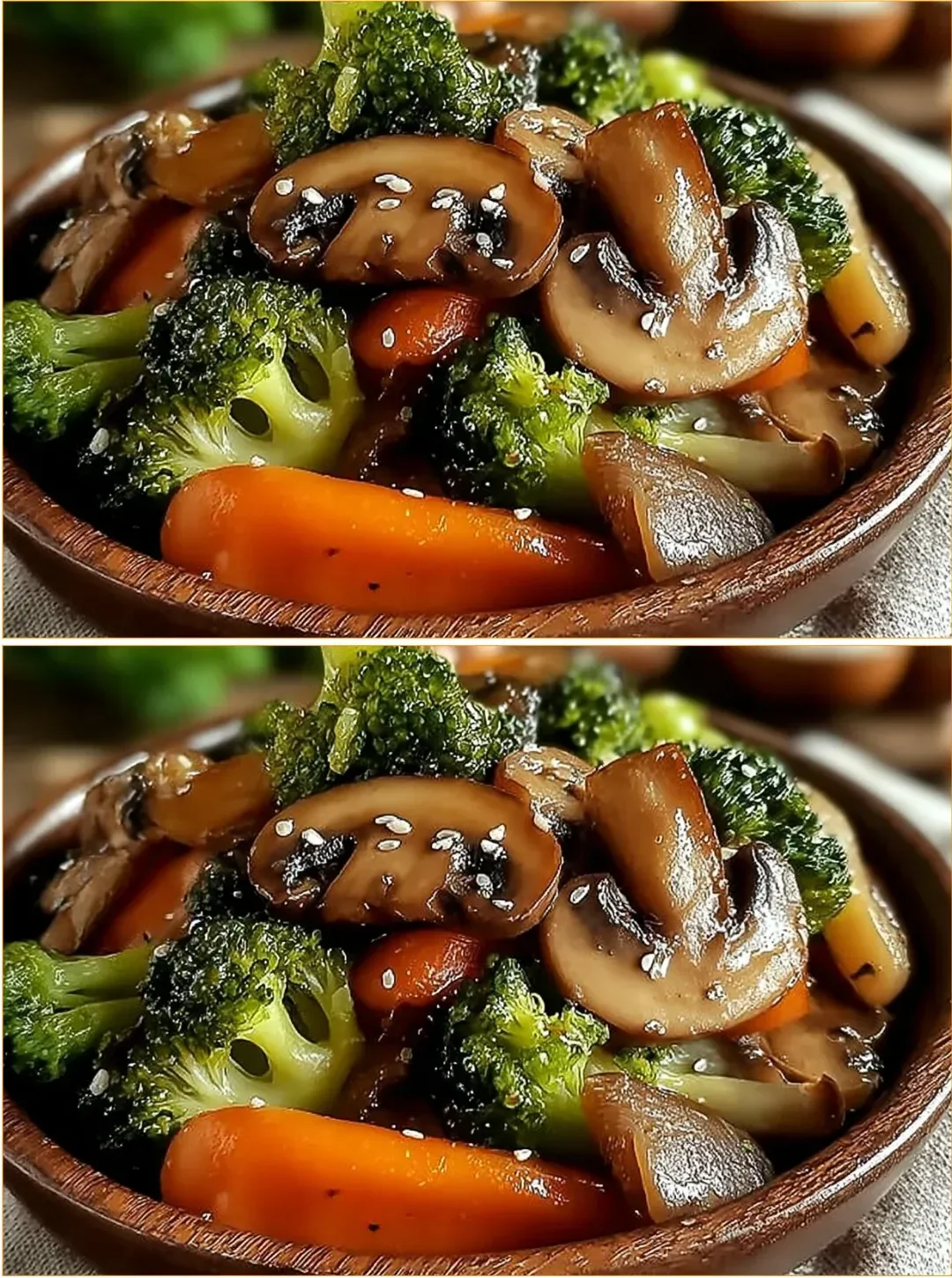 Überbackene Champignons mit frischem Gemüse und proteinreicher Füllung