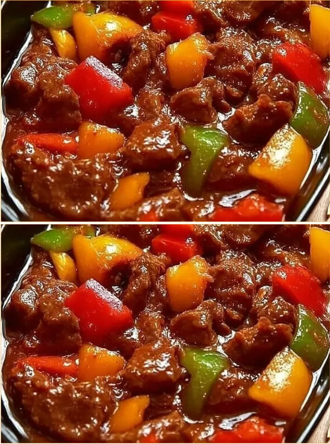 Traditioneller Schaschliktopf nach Omas Rezept mit saftigen Fleischstücken und Gemüse