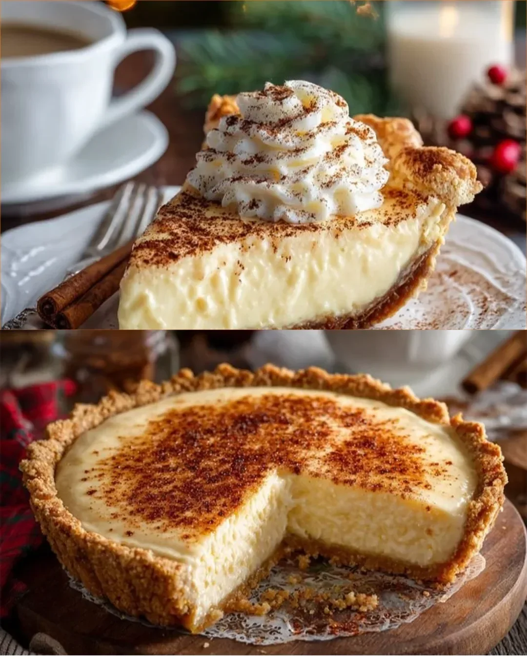 Zimt-Vanille Puddingkuchen für Weihnachten