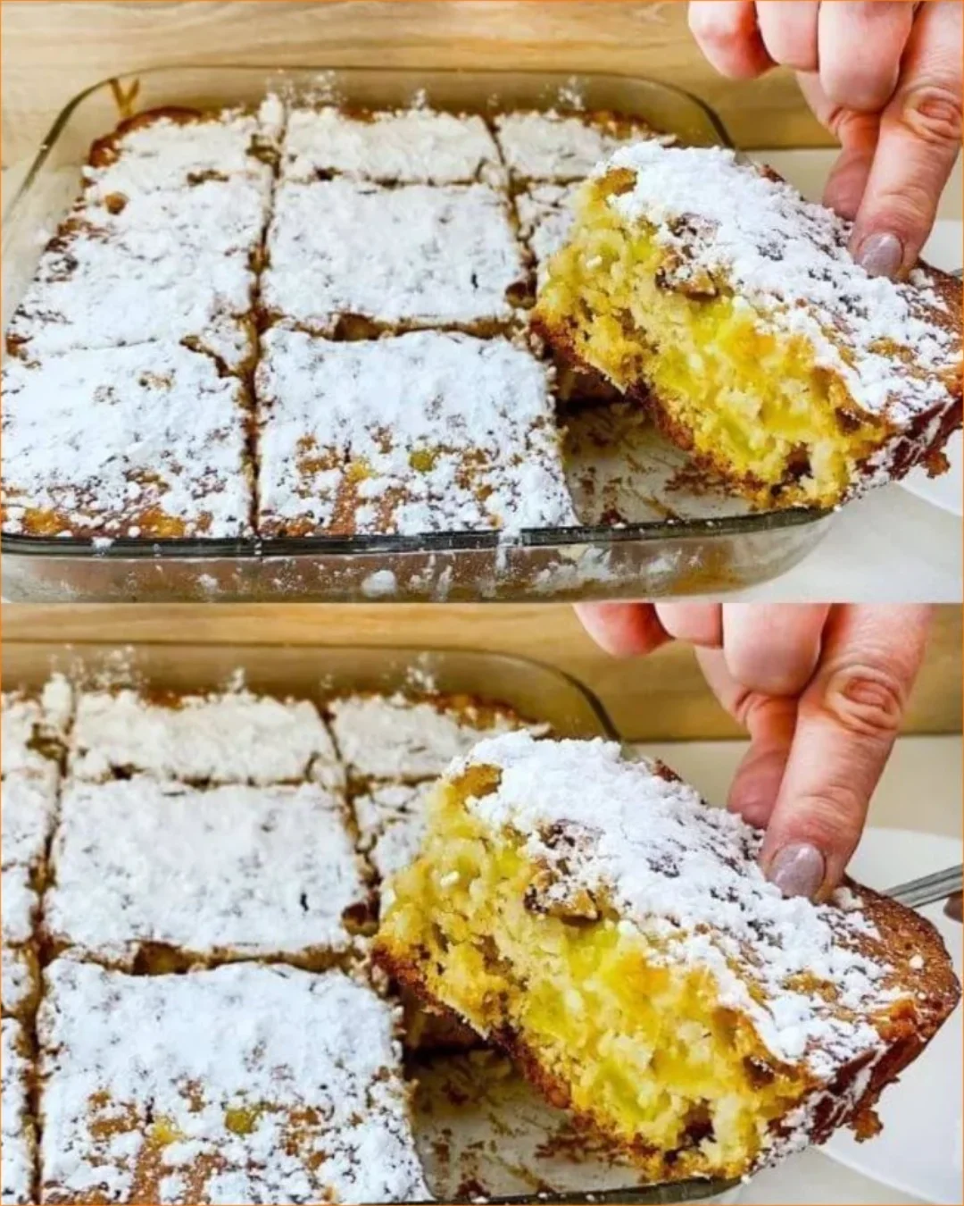 Leckerer Apfelkuchen mit frischen Äpfeln und einer goldenen Kruste