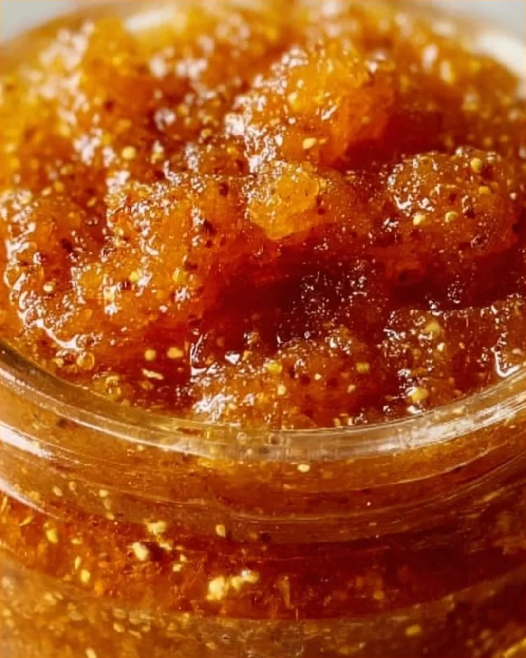 Himmlische Aprikosen-Vanille-Kardamom-Marmelade in einem Glas