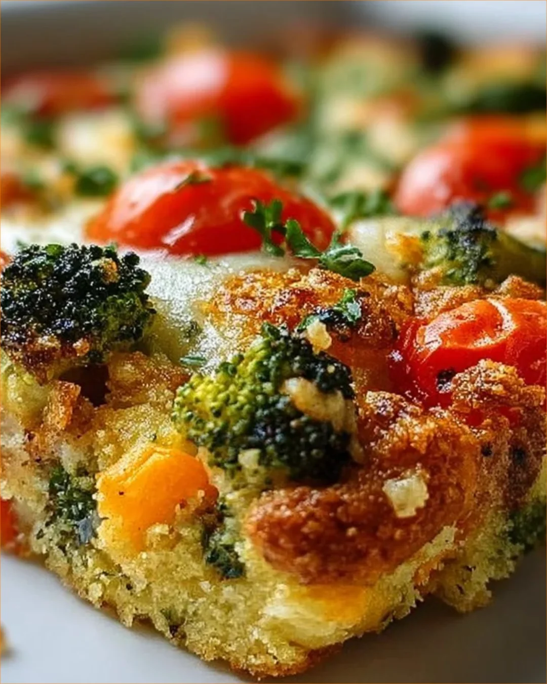 Hoher-Protein Gemüseauflauf mit frischem Gemüse und gesunden Zutaten
