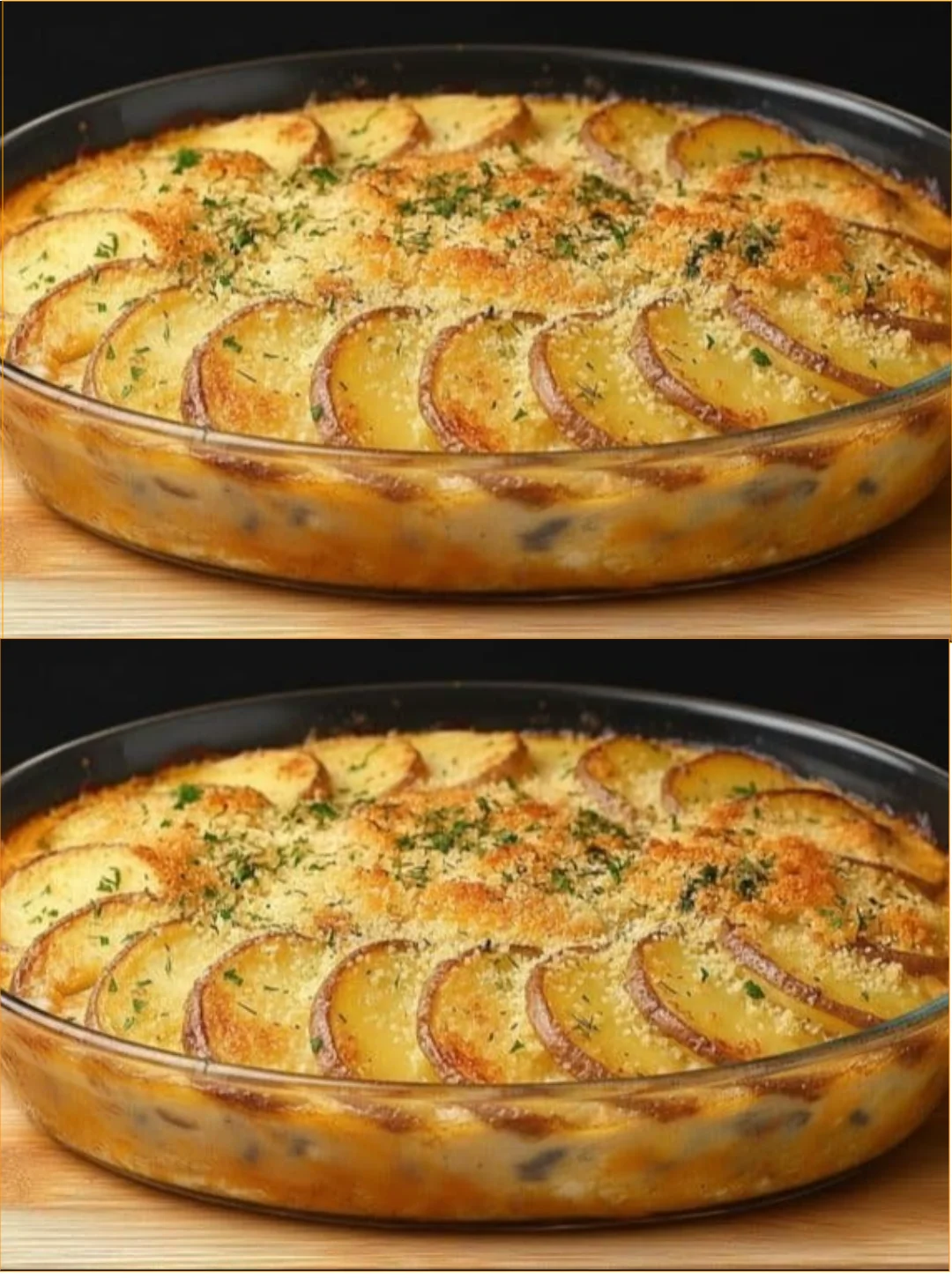 Leckerer Kartoffelauflauf aus frischen Zutaten, perfekt zum Teilen.