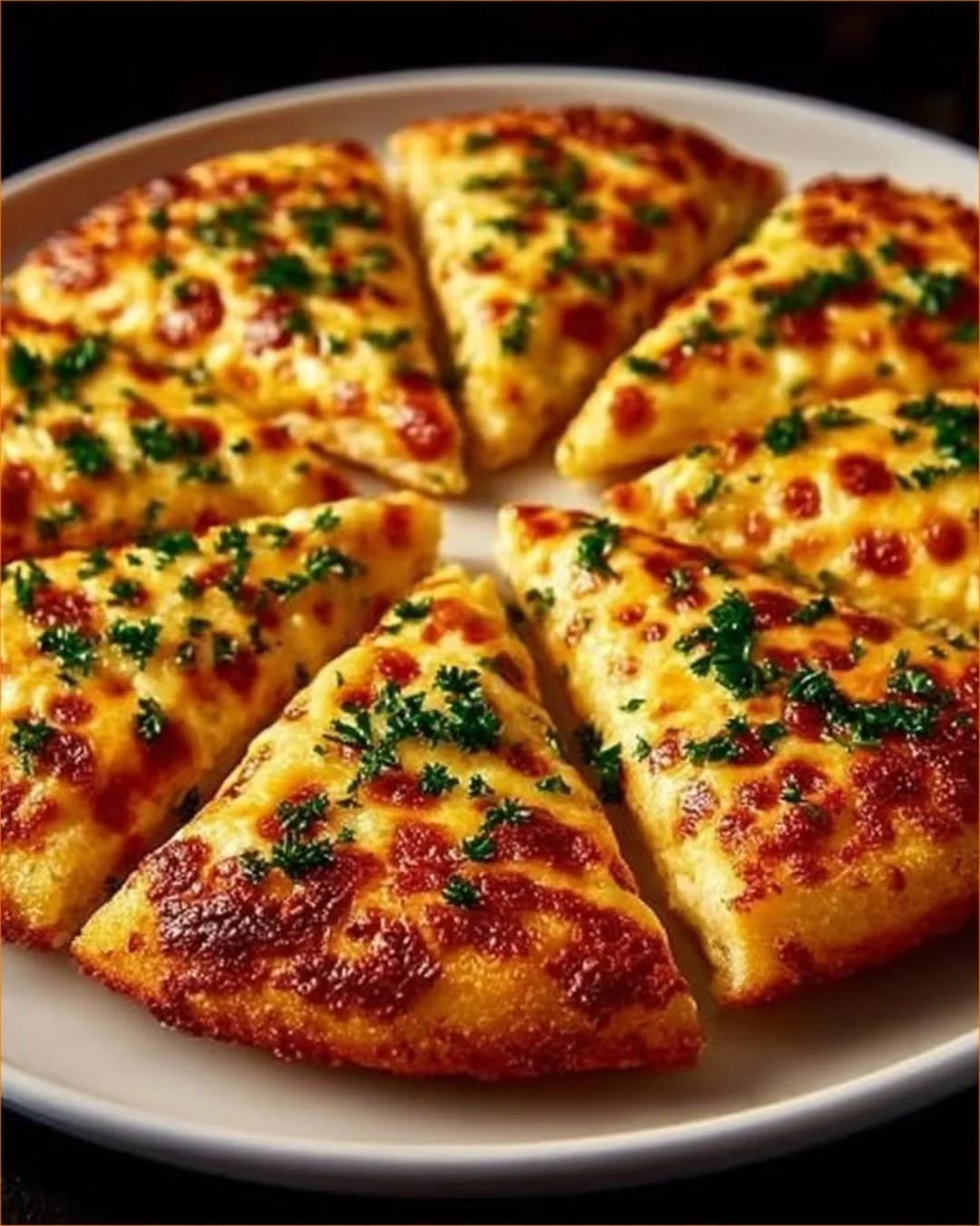 Köstliche Kartoffelpizza mit frischen Zutaten und goldgelbem Käse