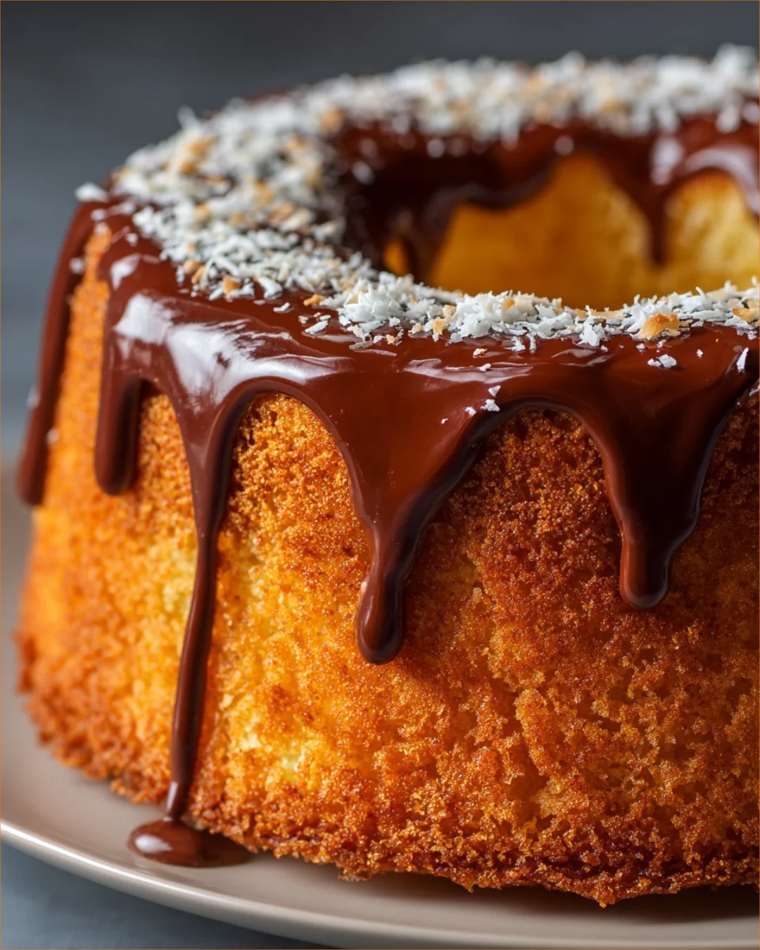 Leckere Biskuit-Torte mit heißer Milch auf einem Tisch, dekoriert für jeden Anlass.