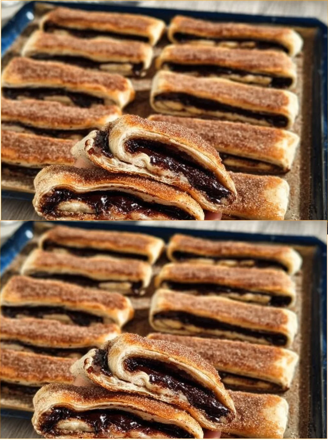 Saftiges Pflaumenbrot mit frischen Pflaumen auf einem Holzbrett