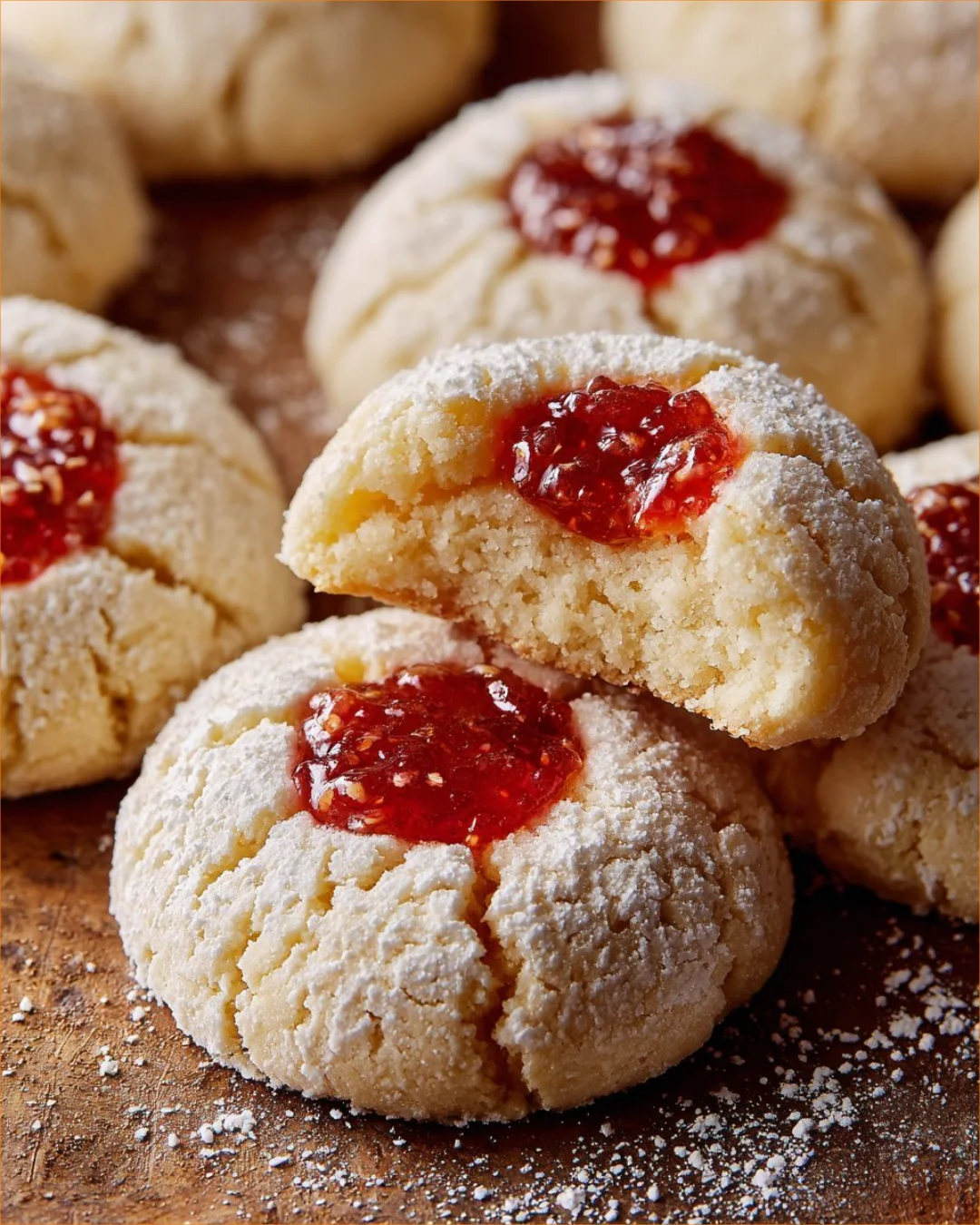 Leckere Ricotta Orangenkekse auf einem weißen Teller