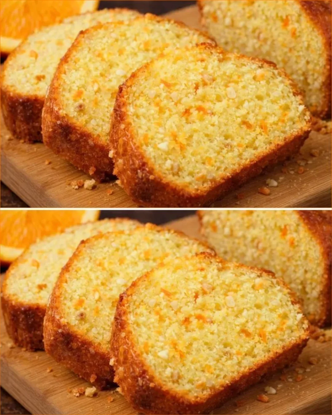 Zitronen Karottentorte frisch gebacken mit Zitronenscheiben und Karotten