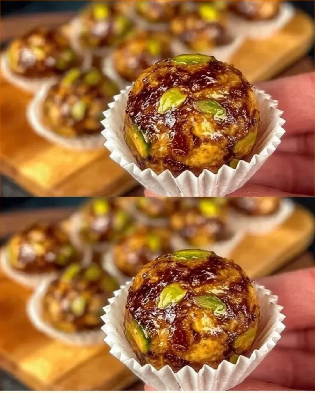 Zuckerfreie vegane Süßigkeiten auf einem Tisch